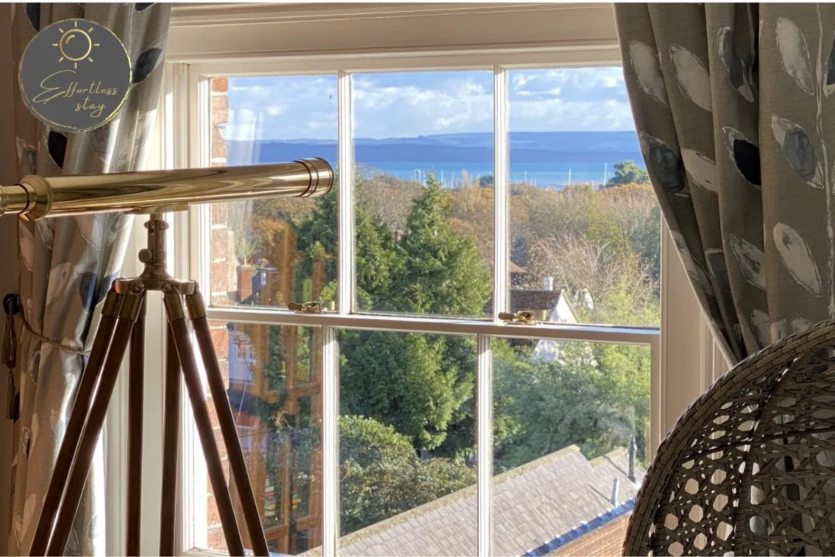 Image 5 of Leeward House -Stunning Sea Views across the Solent, Parking, Luxury, High Street Location