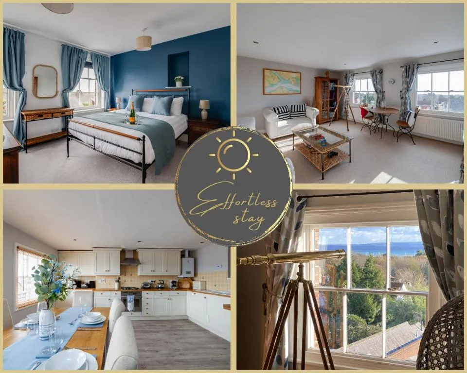 Image of Leeward House -Stunning Sea Views across the Solent, Parking, Luxury, High Street Location